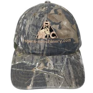 Rogers-Machinery Slideback Baseball Cap Multi One Size Embroidered Camo Kati